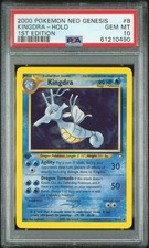 2000 POKEMON NEO GENESIS 1ST EDITION #8 KINGDRA HOLO PSA 10 Gem Mint