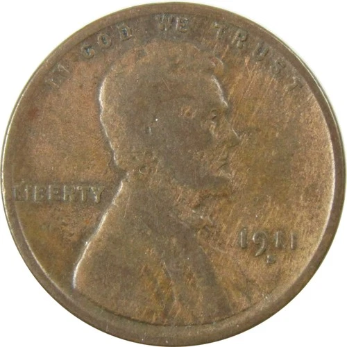 1911 S Lincoln Wheat Cent VG Very Good Details Penny SKU:I24971