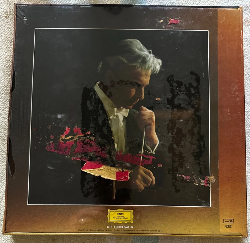 KARAJAN / BEETHOVEN 9 symphonies 1977 8 LP Box Set With Insert 2740-172 New  - Image 2 of 3
