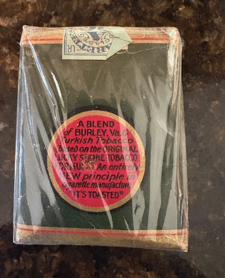 De colección Segunda Guerra Mundial Era Lucky Strike Cigarrillos Paquete Vacío Segunda Guerra Mundial B30 Foto 2 de 4