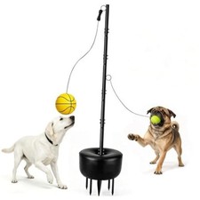 Tetherball Set Ball and Rope, Tetherball for Dogs Kids Outside Backyard
