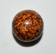 LARGE ANTIQUE BENNIGTON CLAY MARBLE 1.242" (1 1/4") ~ M017