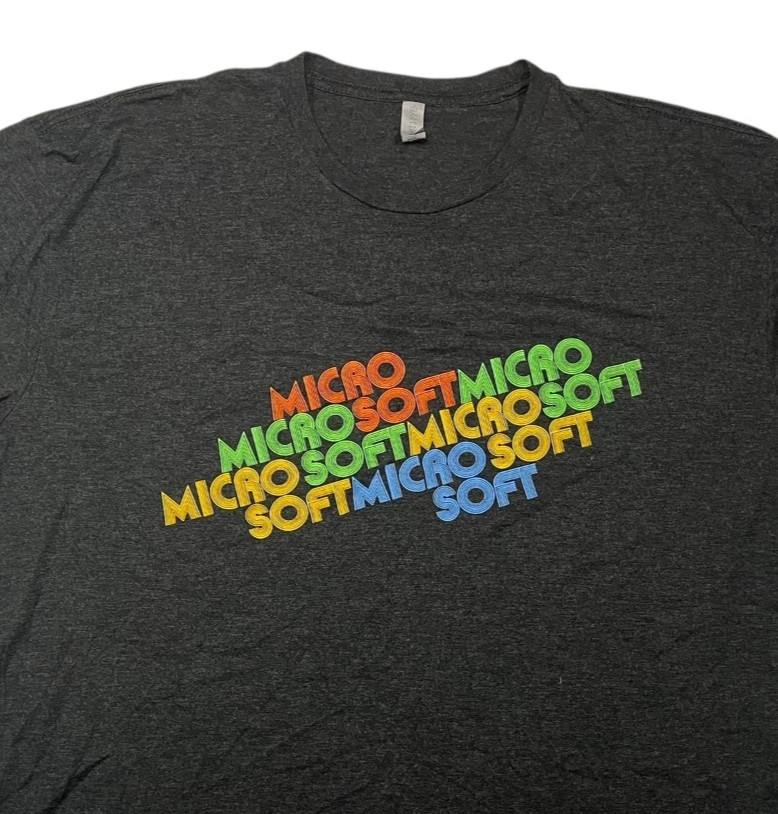 MICROSOFT WINDOWS Colorful/Gray TECH COMPANY T-SH… - image 2