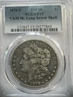 New Listing1878 S Morgan dollar PCGS F15 VAM 56 Long Nock  TOP 💯 Long Arrow