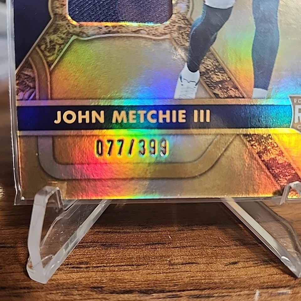 2022 Panini Gold Standard - Newly Minted Memorabilia John Metchie III  /399 rc - Image 3 of 3