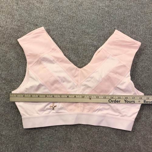 Tommie Copper Sports Bra Womens 2XL Pink Front Zip Copper Znergy Mesh Support - Photo 22/24