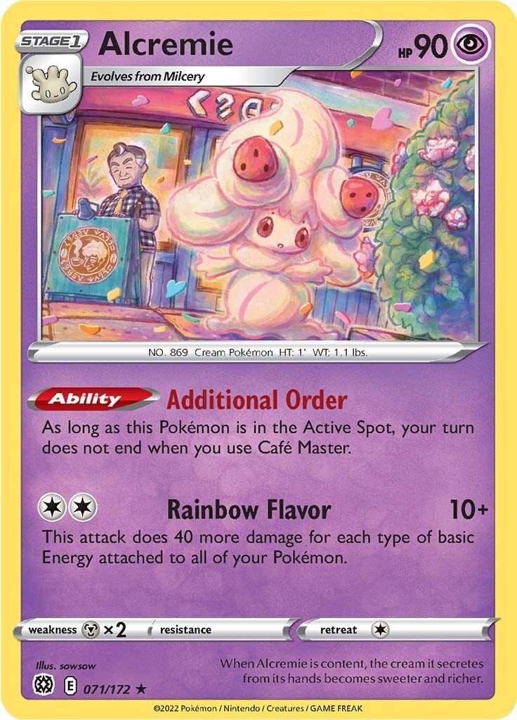 Alcremie NM Rare SWSH09: Brilliant Stars 071/172