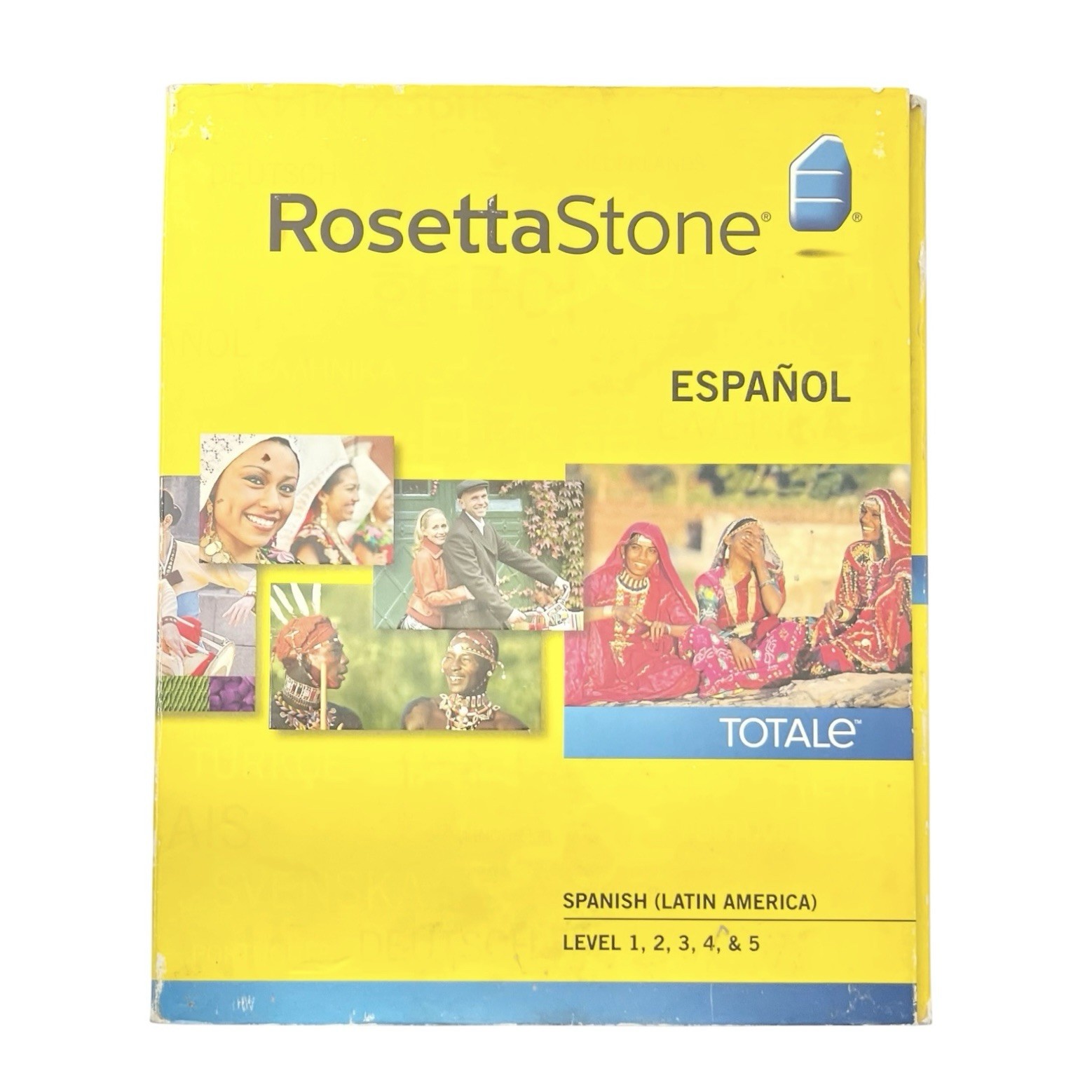 Rosetta Stone Spanish/Espanol Latin America Level 1-5 CD-ROM Set with Earpiece