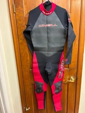 O'Neil Reactor Full Body Wetsuit Mens XL Black and Red 3/2mm Made in USA