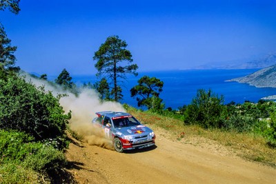 Ari Vatanen Fabrizia Pons Ford Escort Cosworth Acropolis Rally May- Old Photo 4