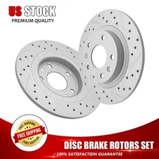 11.06 inch Rear Drilled  Brake Rotors Disc For 2016 2017 2018 Mazda CX-3