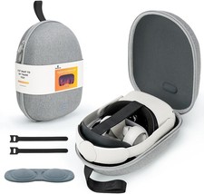 Hard Carrying Case for Meta Quest 2/ Quest 3S/ Quest 3, Case with Lens Cover for