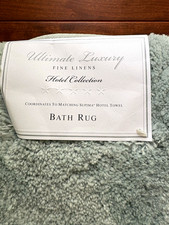 Hotel Collection Ultimate Luxury Fine Linens 24x60 mineral green Bath Mat NWT
