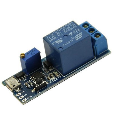 Trigger-Zeitrelais mit Micro-USB, 5V bis 30V, 0 bis 24 Sekunden