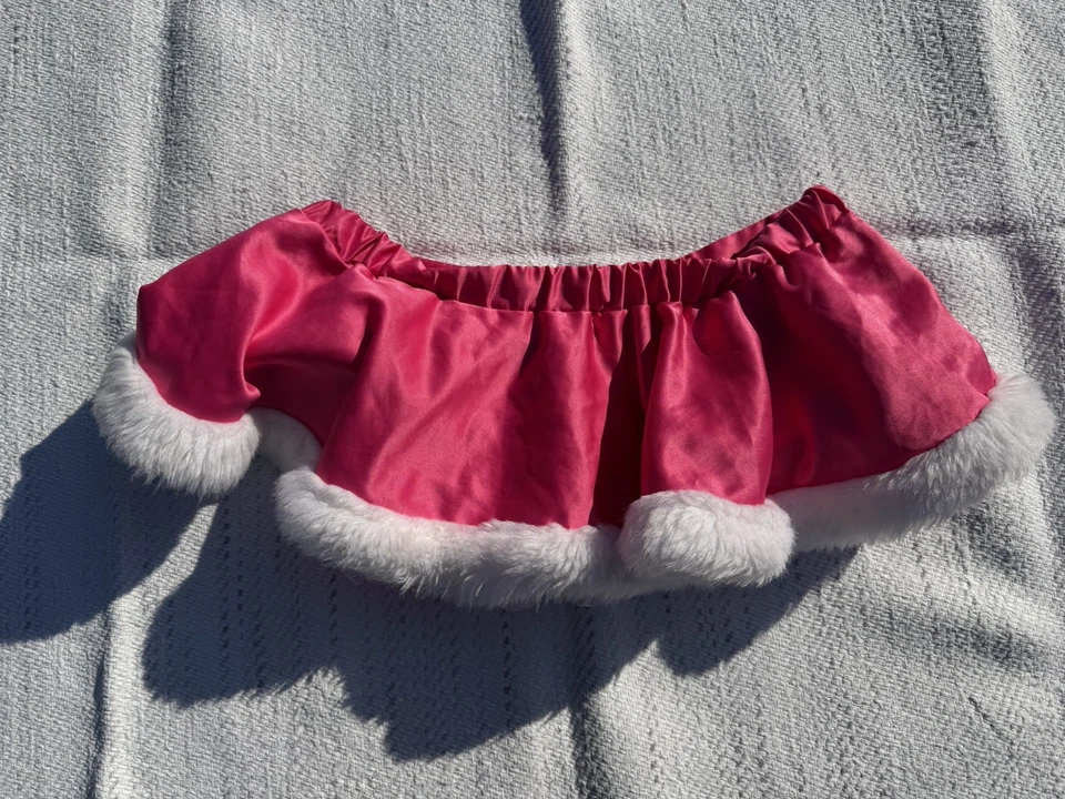 Chapéu Saia VICTORIA SECRET Strass SANTA BABY Cetim PELE ROSA Y2K Tamanho Único - Imagem 2 de 4