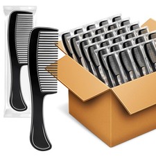 100 Pcs Bulk Hair Combs Individually Wrapped for Women, Kids, Men Beard, Profess