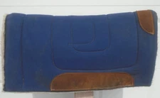HARRIS HeavyDuty Western Work Training Saddle Pad~Canvas Top~Thick Fleece Bottom