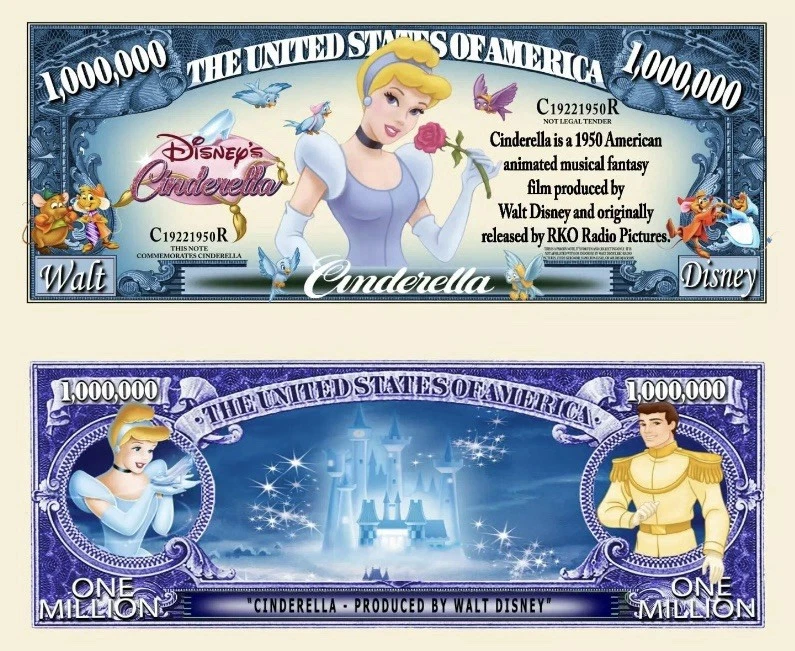 Cinderella Disney Dollars (1968-Now) for sale | eBay