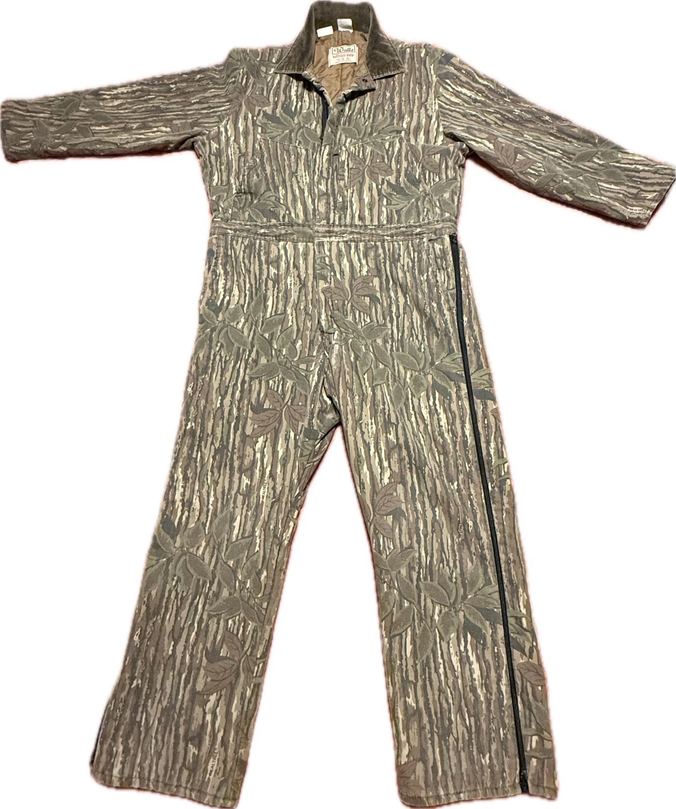 VTG WALLS BLIZZARD PRUF REAL TREE CAMO INSULATED COVERALLS X-LARGE/SHORT