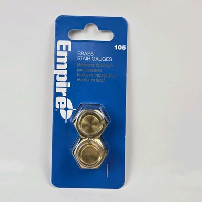 3/4 in. Empire Framing Durable Crafted Solid Brass Construction Gauges - 2 Pack