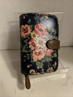 Cath Kidson Zip Around Snap Wallet Floral Pattern