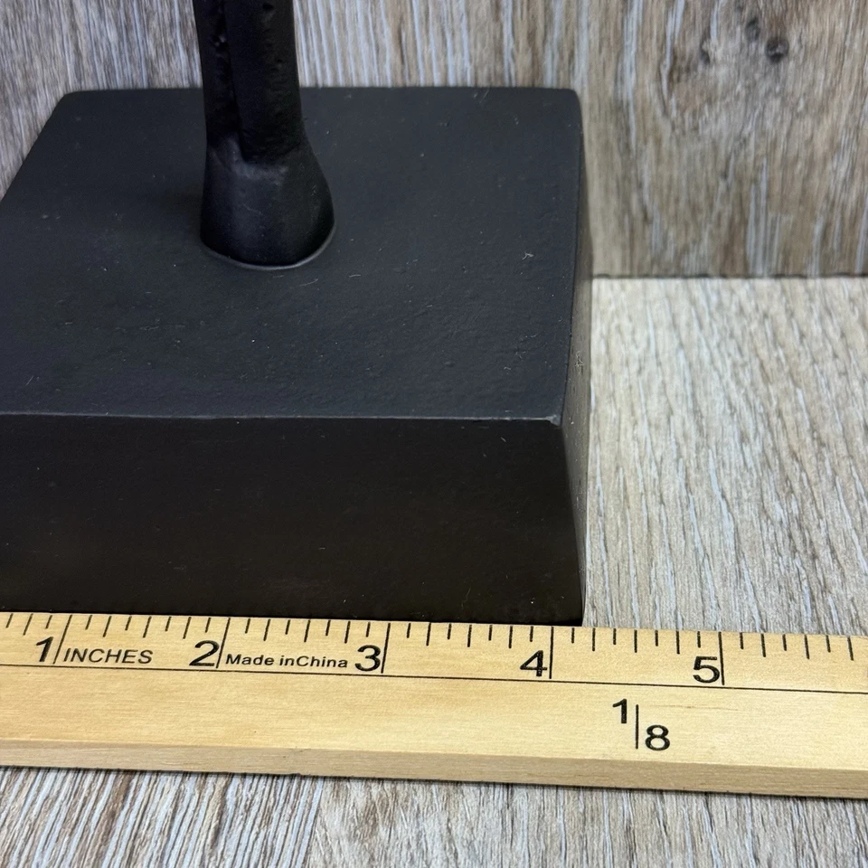 Modern Abstract Aluminum Figurative Sculpture 21" Tall Minimalist Art Statue - Image 3 of 4