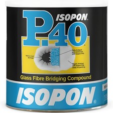 Isopon P40 Glass Fibre Bridging Compound for Car Body Repair Holes Rust GRP