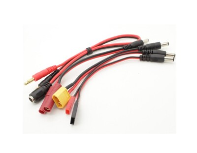 RC Aircraft RC Multi-Function Charge Lead with 4mm Banana Plugs Futaba JR