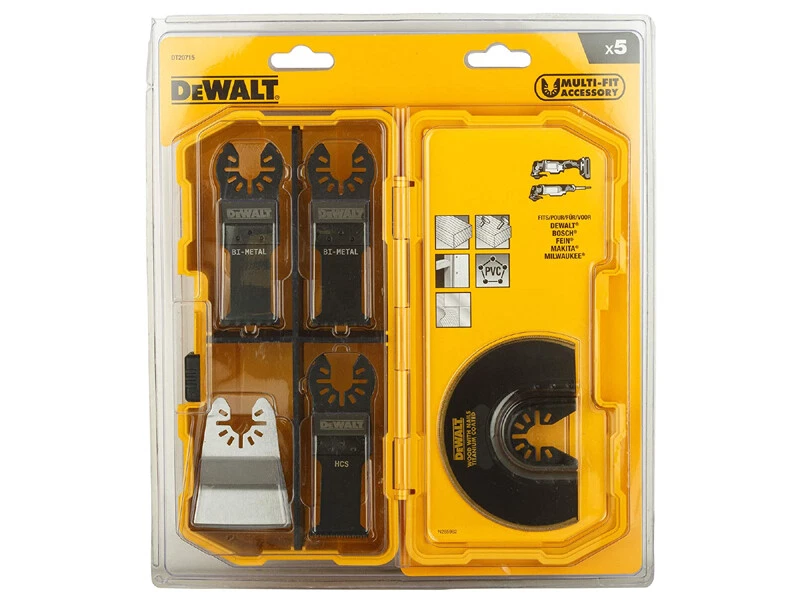 DEWALT DT20715-QZ Oscillating Multitool Blade Accessory Set 5 pieces | eBay