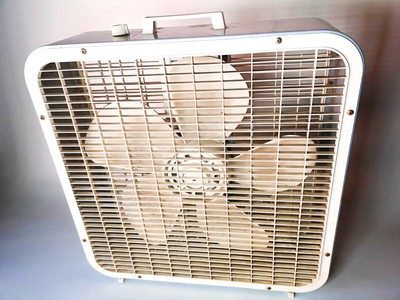 Metal Box Fan Plastic Blades 