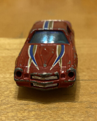 Vintage Yatming CAMARO Z28 Rare Dark Red #1077 Doors Open Original