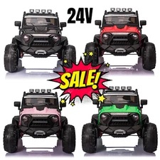 24/12V Kids Ride on Toy Car, Lamborghini Electric Car Truck with Remote Control&