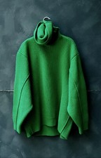 Philosophy di Lorenzo Serafini Green Oversized Wool Sweater IT46 US10 NWTs