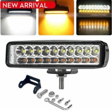 6 Slim Led Work Light Bar Flood Spot Driving Fog Lamp Offroad Truck White Amber 6 Slim Led Work Light Bar Flood Spot Driving Fog Lamp Offroad Truck White Amber