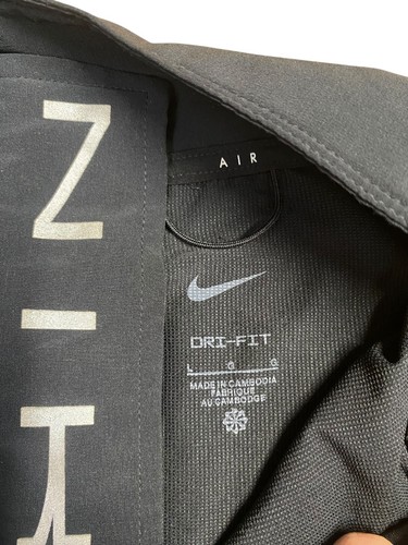 Nike Air Womens Jacket Women's Large Black Dri-Fit Activewear Lightweight Zip - Picture 4 of 10