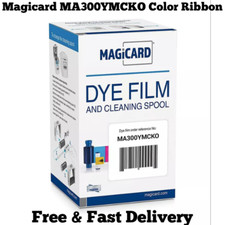 Genuine Magicard MA300YMCKO Full Color Ribbon Enduro Rio Pro-300 Print free ship