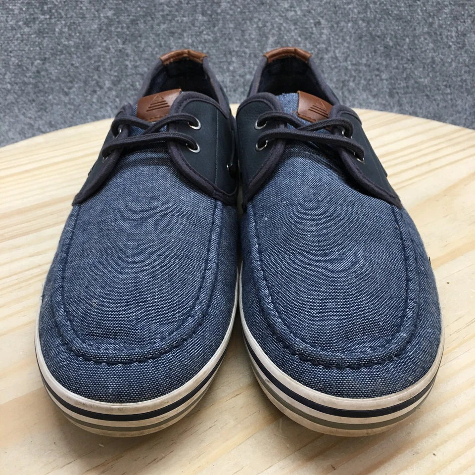 Sapatos masculinos Aldo Boat 12 Huhha azul com cadarço parte superior baixa conforto casual biqueira redonda plana - Imagem 4 de 4