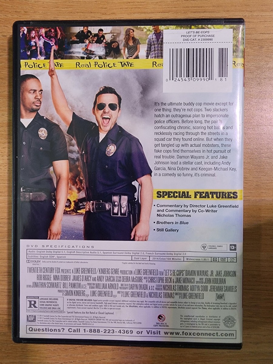 Let's Be Cops (DVD, 2014) Jake Johnson, Damon Wayans Jr. | eBay