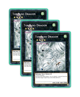 Yugioh! Tornado Dragon LED8-EN055 (C) 1st Ed 3x ''XYZ Support''
