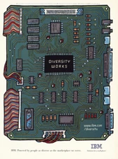1998 IBM: Diversity Works Vintage Print Ad