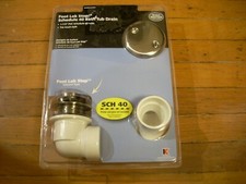 Keeney K630PVCDSBN Foot lok stop bath Tub waste 1 1/2" PVC drain kit