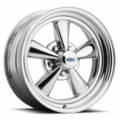 CRAGAR 61C S/S Rim 15X7 5X120.65 Offset 12 Chrome w/Alum Ctr (Quantity of 1)