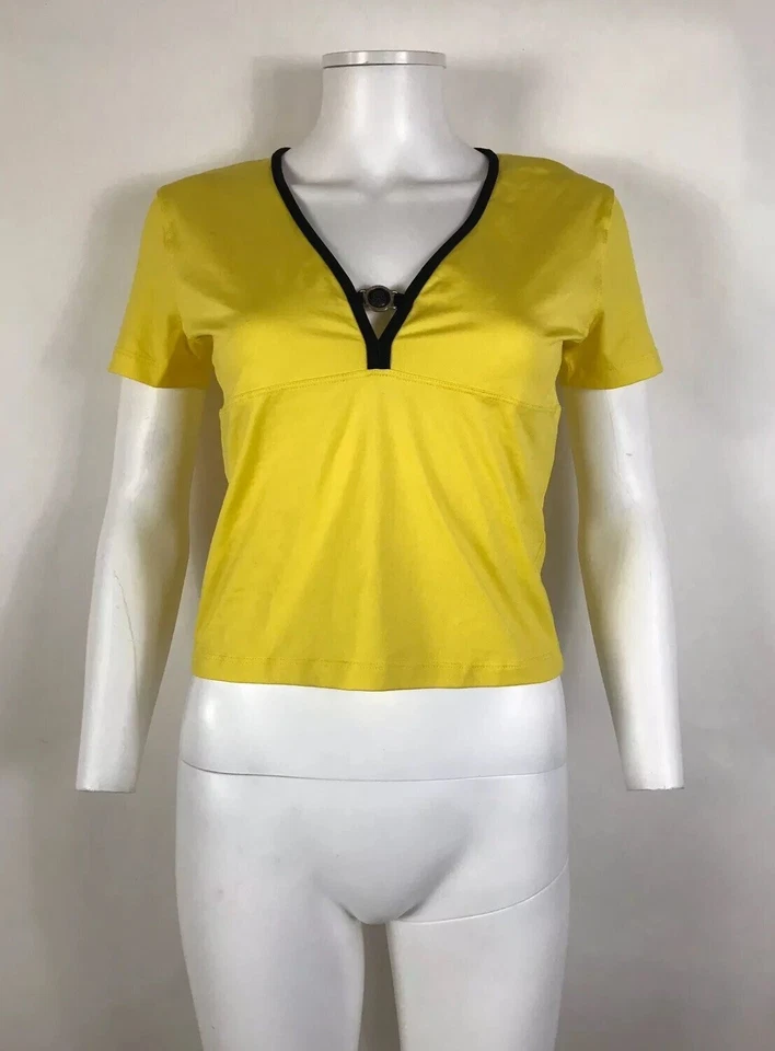 Top Medusa De Colección Gianni Versace Amarillo Intensivo Nylon S Foto 3 de 4
