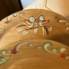 Vintage Woodcroftery Tiered Wooden Painted Plates — photo 4