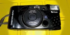 Fuji Discovery 900 Zoom Plus Date Point  Shoot 35mm Film Camera 38-85mm  WORKS 