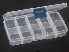 10 Slot Plastic Jewelry Adjustable Tool Box Case Craft Organizer Storage Beads A