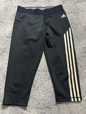 Adidas Techfit Pants Women's Medium Activewear Compression Black Climalite Crop