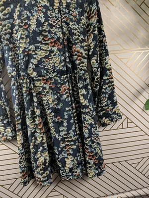 zara floral high neck dress