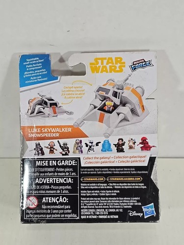 2017 Hasbro Star Wars Micro Force: Luke Skywalker and Snowspeeder NEW SEALED - Picture 2 of 2