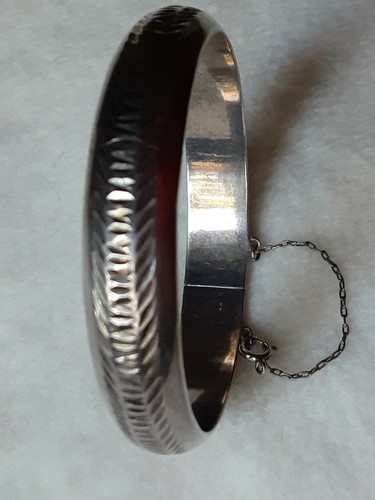 VINTAGE STERLING ARMBAND SCHARNIER ND 925 18 GRAMM - Bild 9 von 12